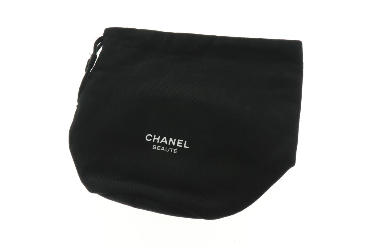 LCIQ7-6-38 CHANEL シャネル ポーチ 巾着 バッグ ノベルティ ミニ コットン100 レディース ブラック 黒 美品拍卖