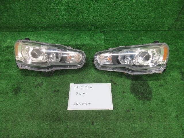 ミツビシ ランサー CBA-CZ4A ヘッドライト 左右セット P6124 HID EVO10 GSR ランサーエボリューションⅩ ランエボ 三菱 4WD 502169拍卖
