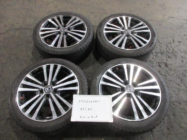 ホンダ オデッセイ DBA-RC1 純正 アルミホイール 4本セット 18×7J 42700-T6A-J91 ENKEI エンケイ アブソルート EX 7人 502370拍卖