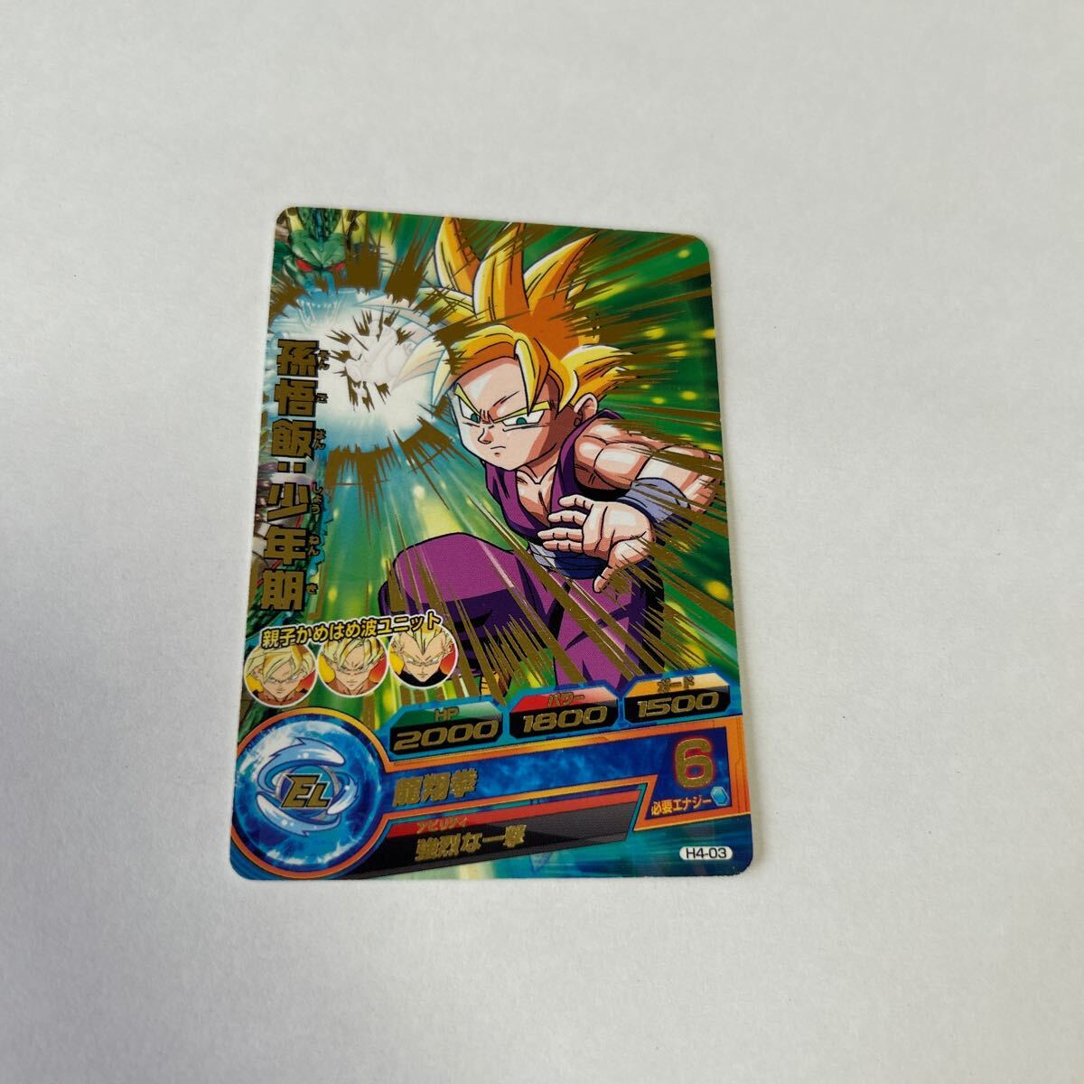 ドラゴンボール ヒーローズ EL 孫悟飯:少年期 H4-03 龍翔拳 BANDAI 2011 DRAGONBALL HEROES 中古品 美品 送料無料拍卖