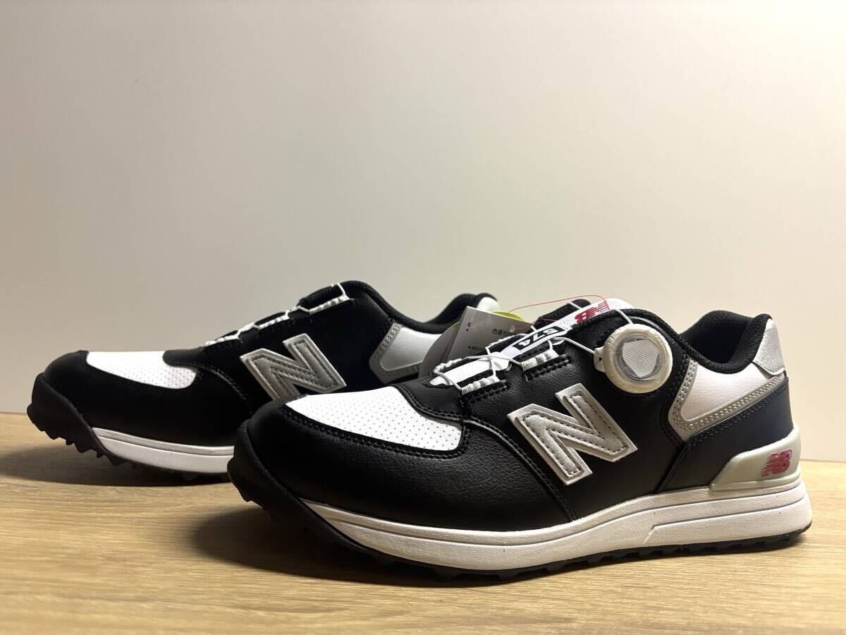 未使用 26cm 2E ニューバランスゴルフシューズUGBS574Lブラック new balance拍卖