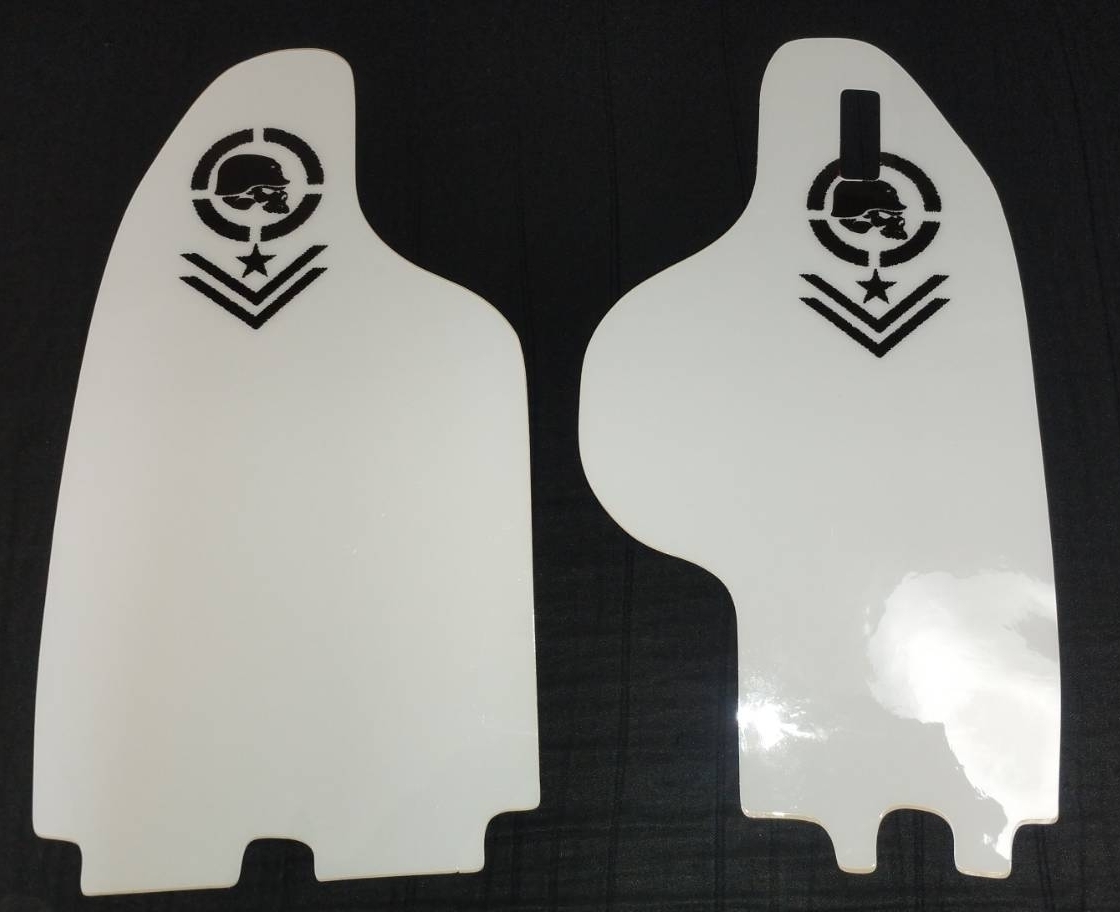 WR250R YZ125 YZ250 YZ250F フォークガード デカール 3拍卖