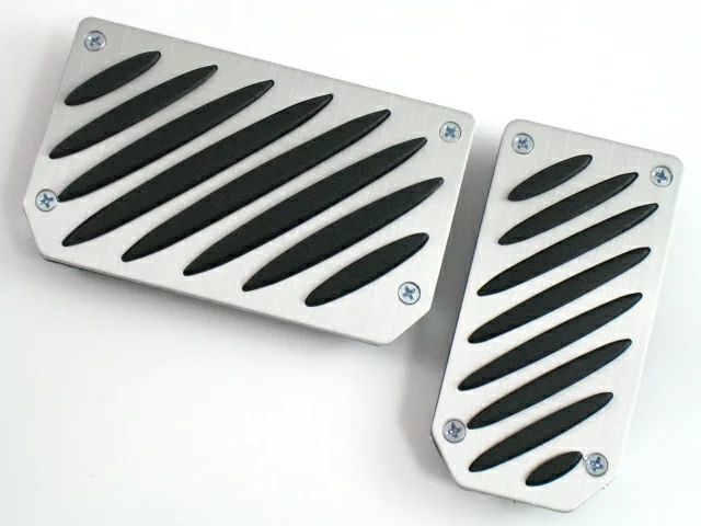 純正風ハイセンスアルミペダルAT用 シンプル純正風【汎用パーツ】AT/オートマ用 カーボンペダルカバー アクセルペダル/ブレーキペダル拍卖