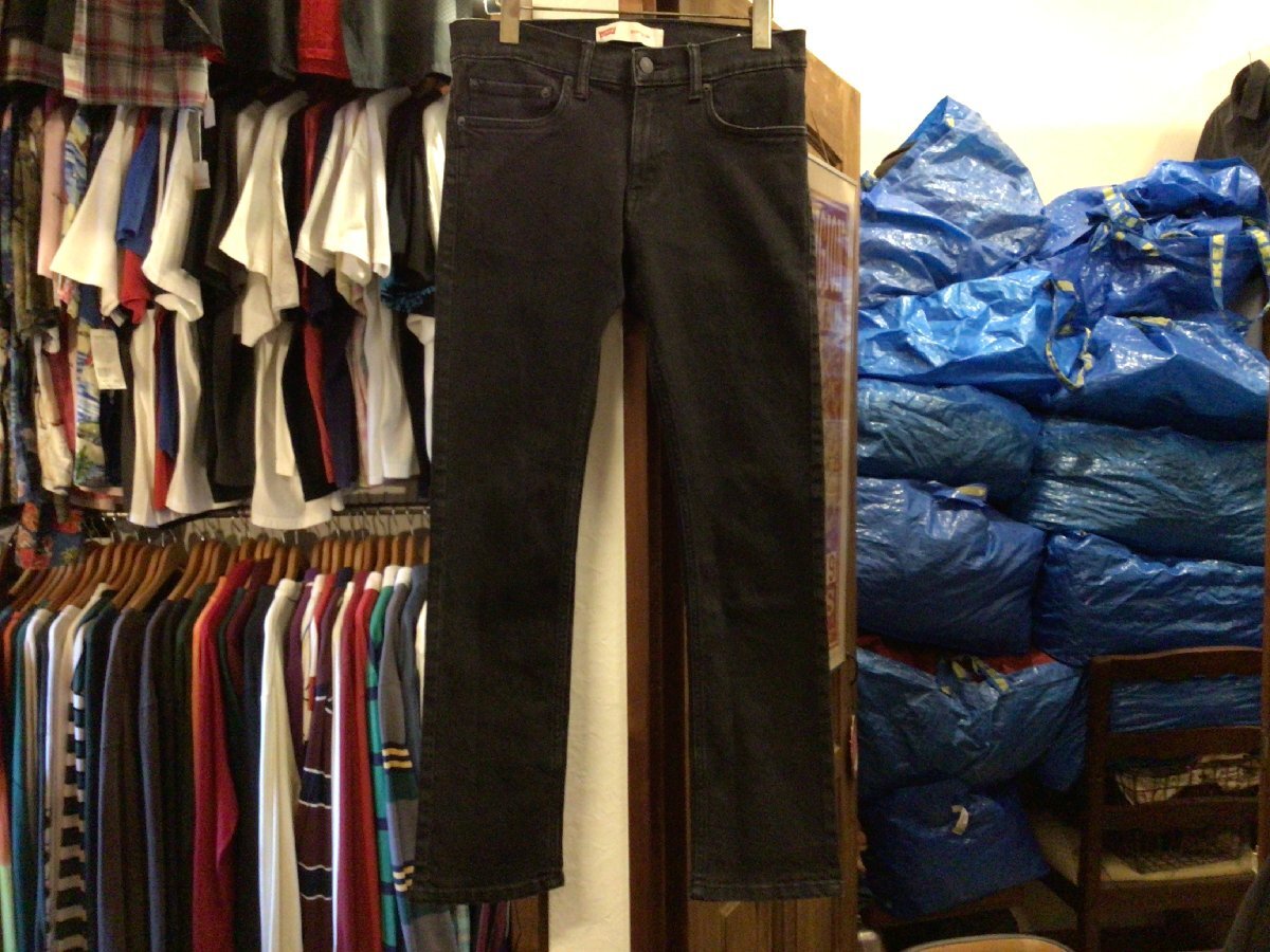 LEVI’S #511 SLIM FIT BLACK DENIM PANTS SIZE 28 リーバイス スリム フィット ブラック デニム パンツ ジーンズ ジーパン ストレッチ拍卖