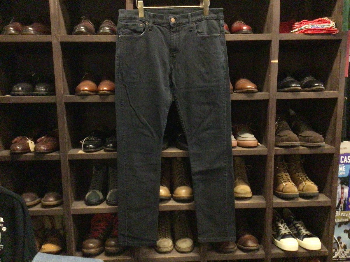 LEVI’S #511 SLIM FIT BLACK DENIM PANTS SIZE 33 リーバイス スリム フィット ブラック デニム パンツ ジーンズ ジーパン ストレッチ拍卖