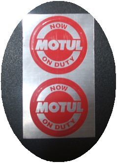 MOTUL 丸形ステッカー MOTUL OIL NOW ON DUTY 2枚/モチュール ネコポス発送拍卖