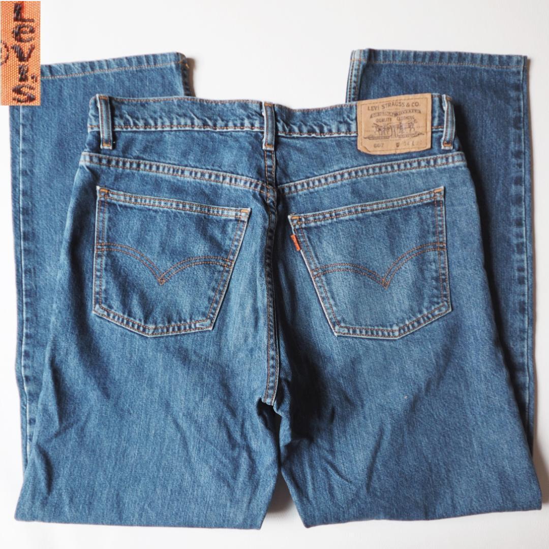 リーバイス W34 ジーンズ Levi's 607 オレンジタブ 廃版 デニムパンツ メンズ ジーパン 希少 拍卖