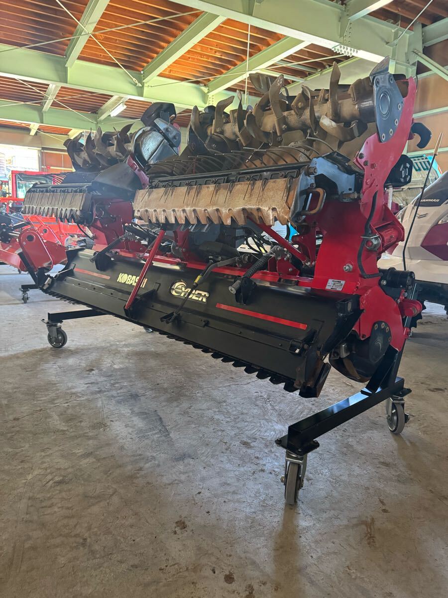 加茂市発 コバシ サイバーハロー TXV411 Sヒッチ 油圧開閉 無線リモコン 耕運幅4100mm ウイングハロー 現状販売 直接取引限定拍卖