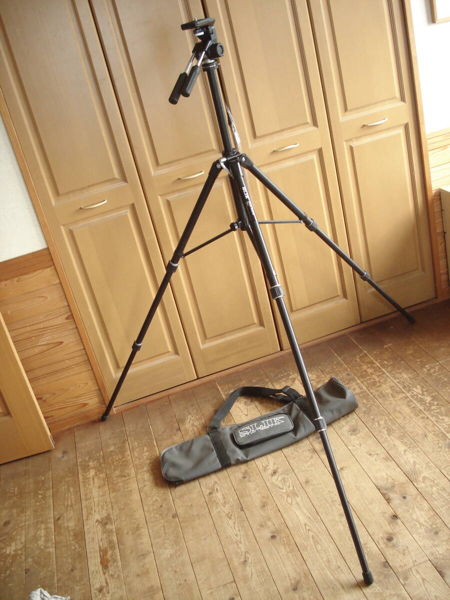美品! 専用収納ケース付き! 大型! 最大高さ:約180cm! ★ SILK シルク! スタンド! カメラスタンド! ビデオカメラスタンド!★拍卖