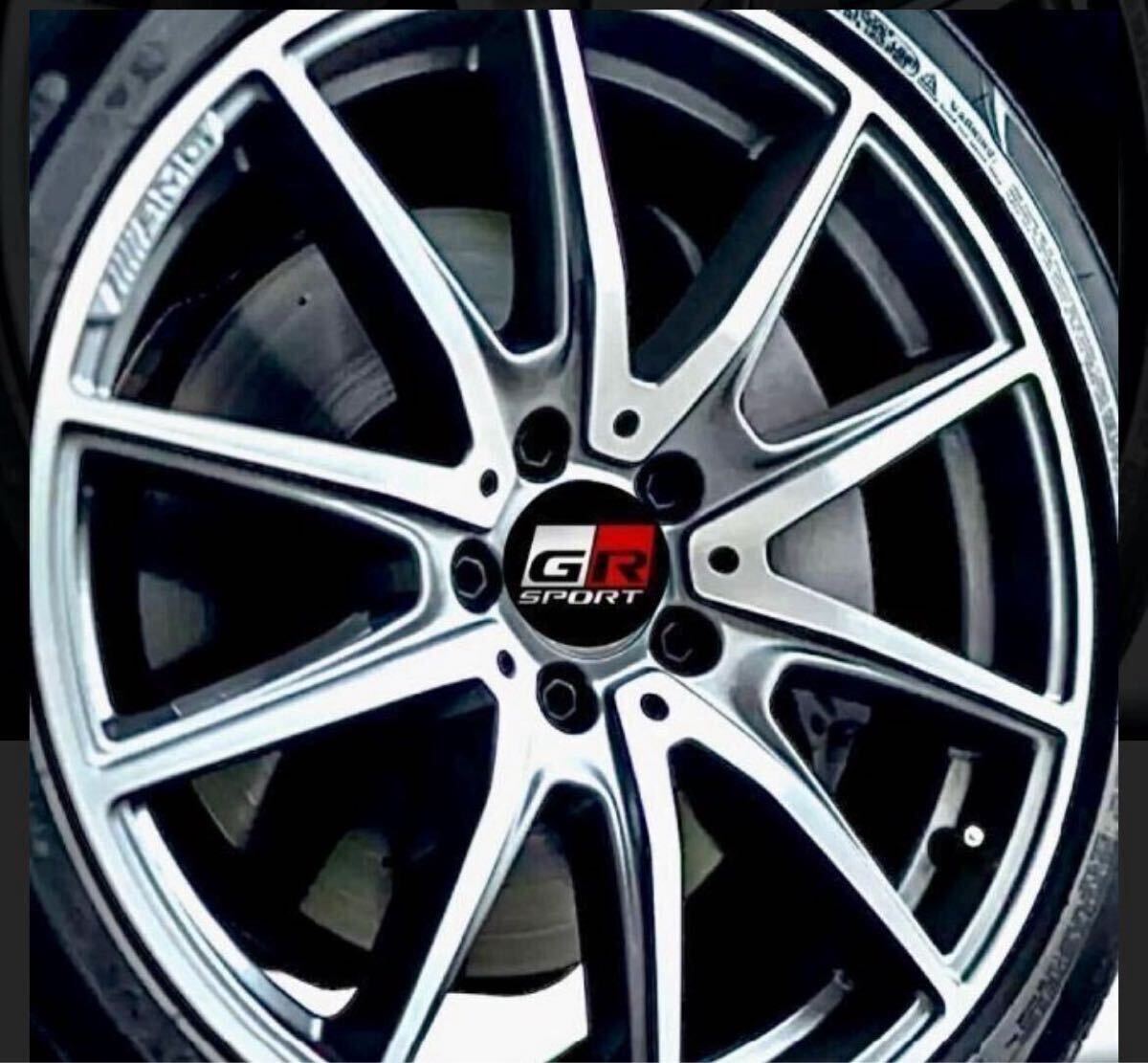 トヨタ GR SPORT ホイール センター キャップ ステッカー ブラック 4枚!拍卖