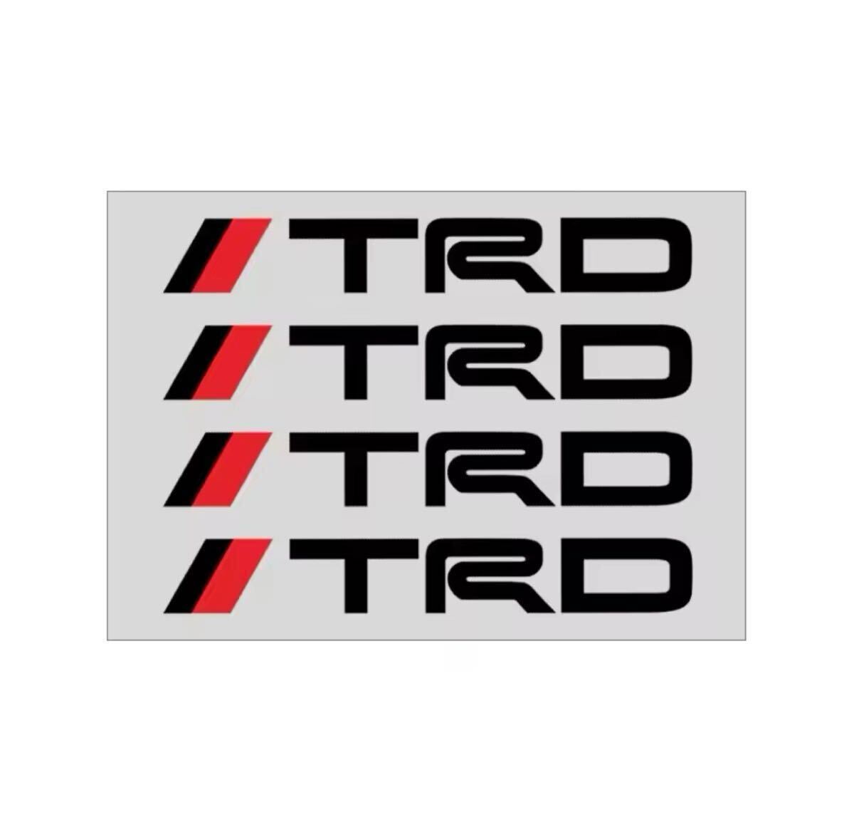 TRD ステッカー ブラック4ロゴ!拍卖