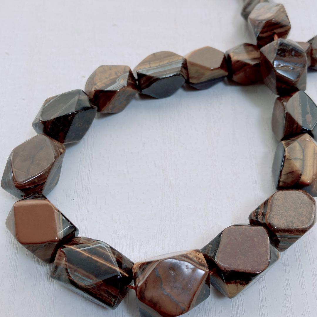 et546/SALE!天然石◇タイガーアイ1連拍卖