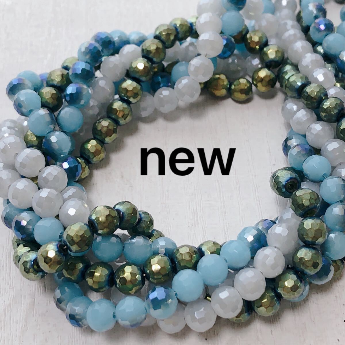 dn353/new!ガラスビーズ◇ミラーボールカット 約6mm3連拍卖