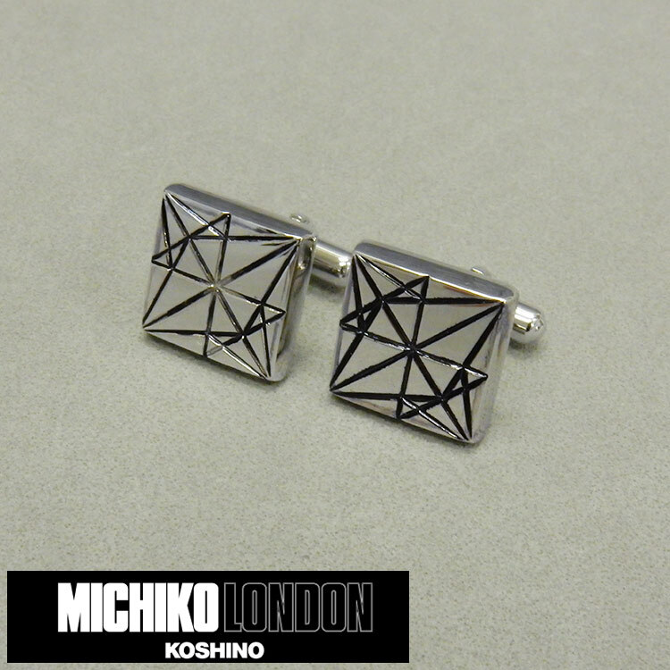 MICHIKO LONDON ブランド カフリンクス/カフスボタン シルバー 日本製 ミチコロンドン 送料無料 MKC12拍卖