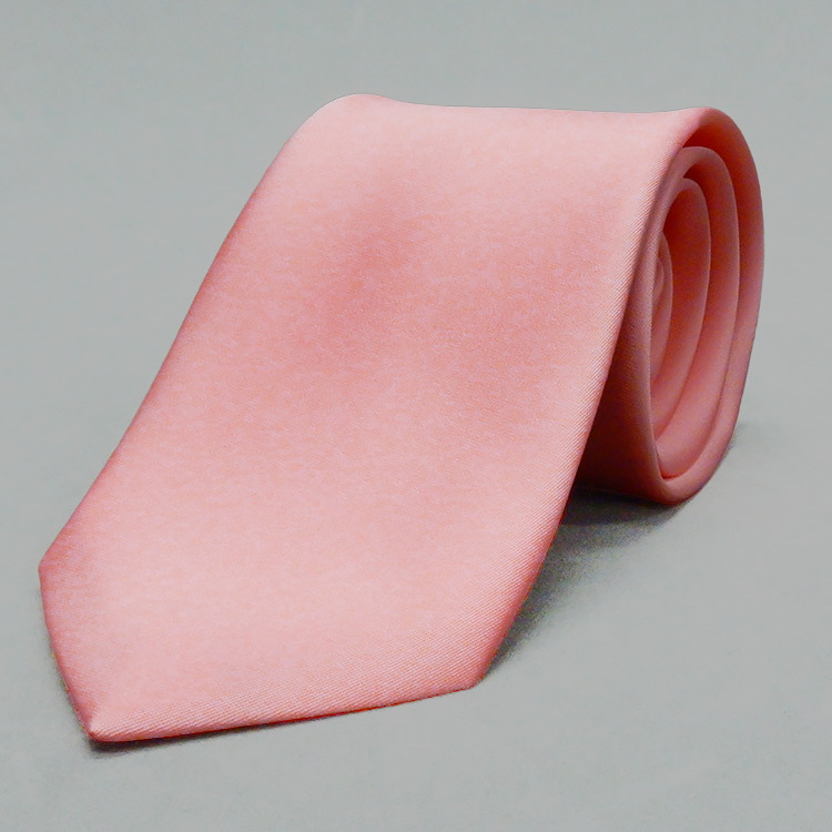 日本製 ネクタイ 東レ テトロン 75デニール糸使用 ピンク 甲州織 洗濯機OK メール便OK NT75-W17拍卖