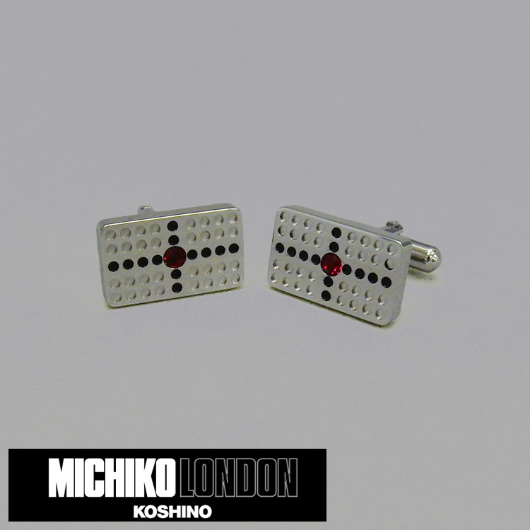 MICHIKO LONDON ブランド カフリンクス/カフスボタン シルバー 日本製 ミチコロンドン 送料無料 MKC17拍卖