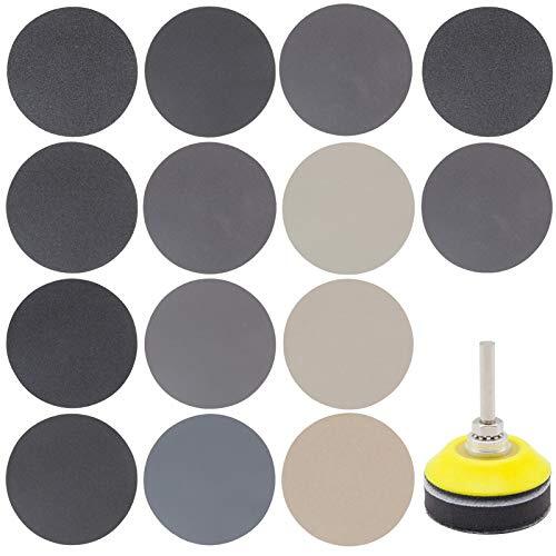 耐水ペーパー サンドペーパー 50mm 180枚セット GOH DODD 金属 鏡面磨き 木工 生地などの研磨用 光沢仕上げ 電動サンダー用 耐拍卖