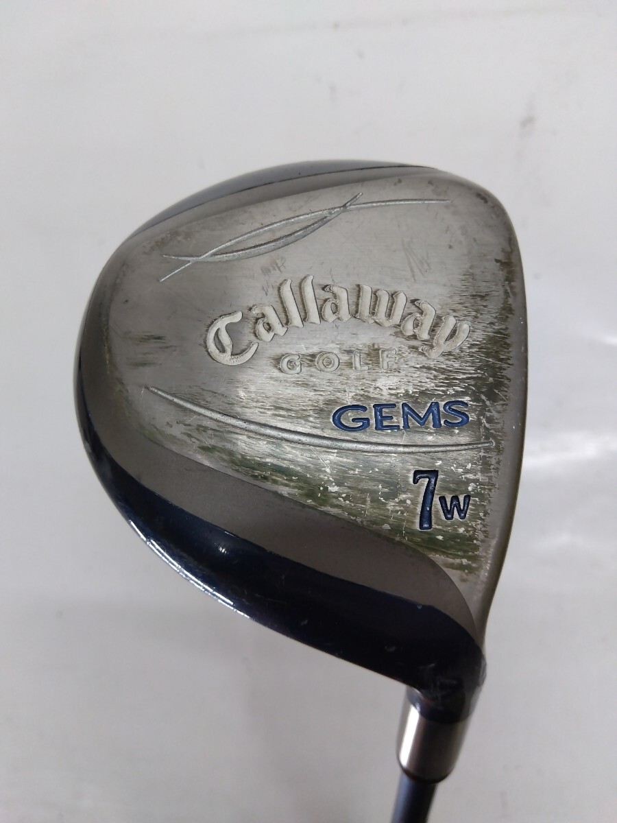 Callaway GEMS FW 7W ロフト角不明 flex:W レディース右 フェアウェイウッド ALDILA カーボンシャフト キャロウェイ拍卖