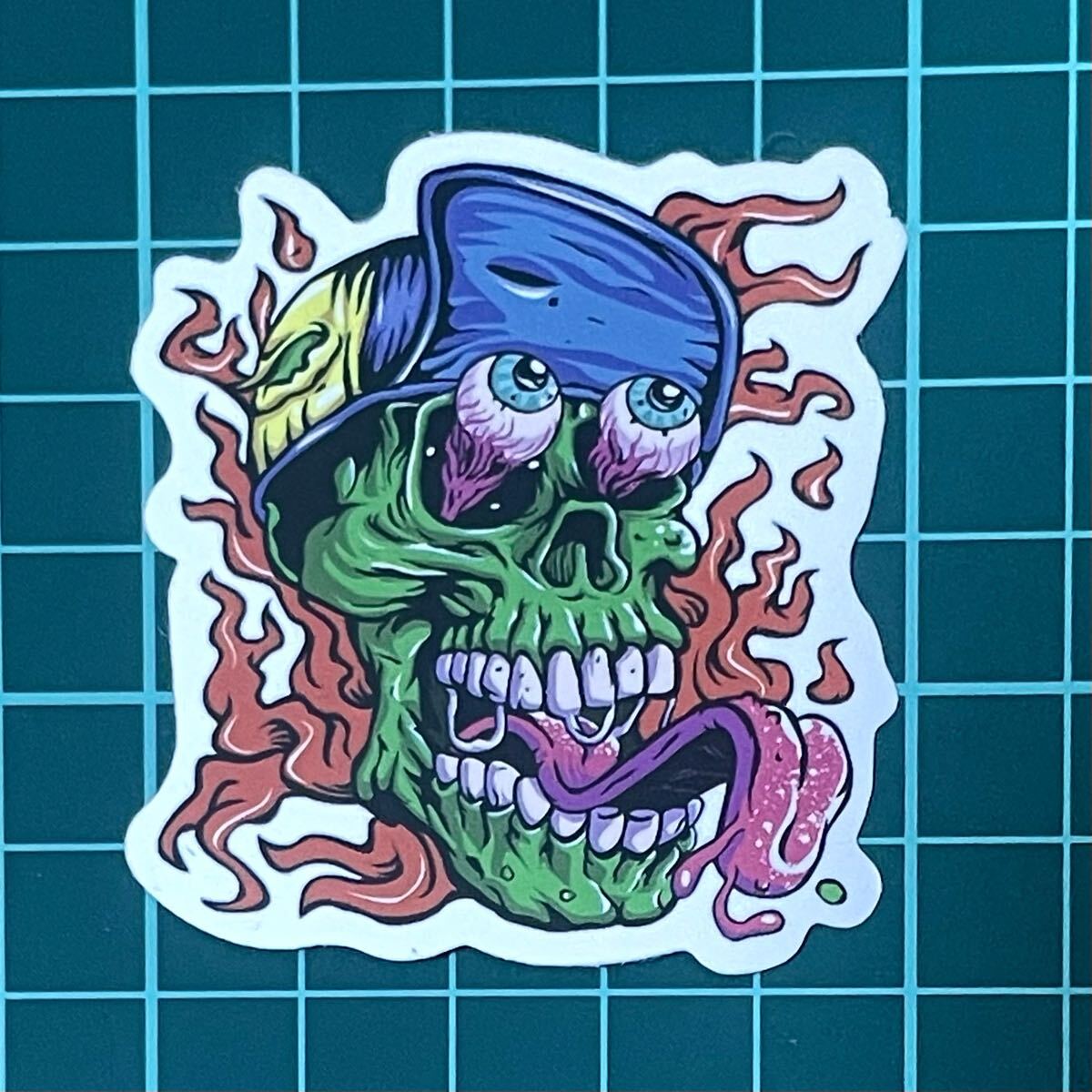 ST403 ステッカー シール ハロウィン 目玉 スカル モンスター ドクロ拍卖