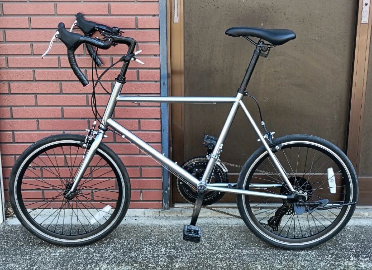 ANIMATO アニマート ミニベロ 20インチ ロードバイク シルバー 2×7S ミニベロ拍卖