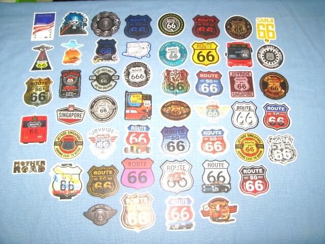 ☆ルート66 ステッカー 50枚 スマホ/車/バイク/ヘルメット/シールド等に! ☆アメリカン雑貨/アメカジ拍卖