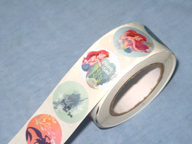 ☆マーメイド ロールステッカー ☆誕生日パーティー、ギフト装飾、パーティー装飾 ☆約500枚 F拍卖