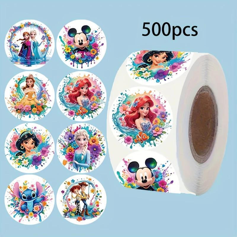 ★ロールシール ディズニーキャラクター ステッカー ミッキーマウス/アナ/エルサ/他 ★約500枚 B拍卖