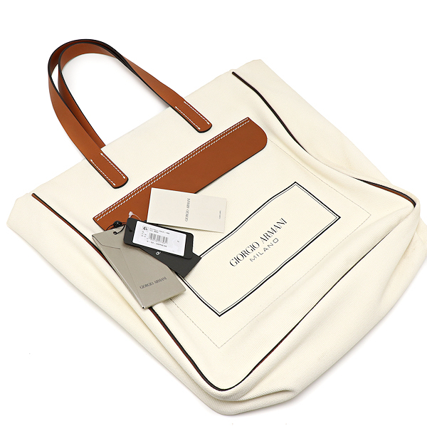 美品 ジョルジオアルマーニ ショッピングバッグ Y2N137 Y190E GIORGIO ARMANI拍卖