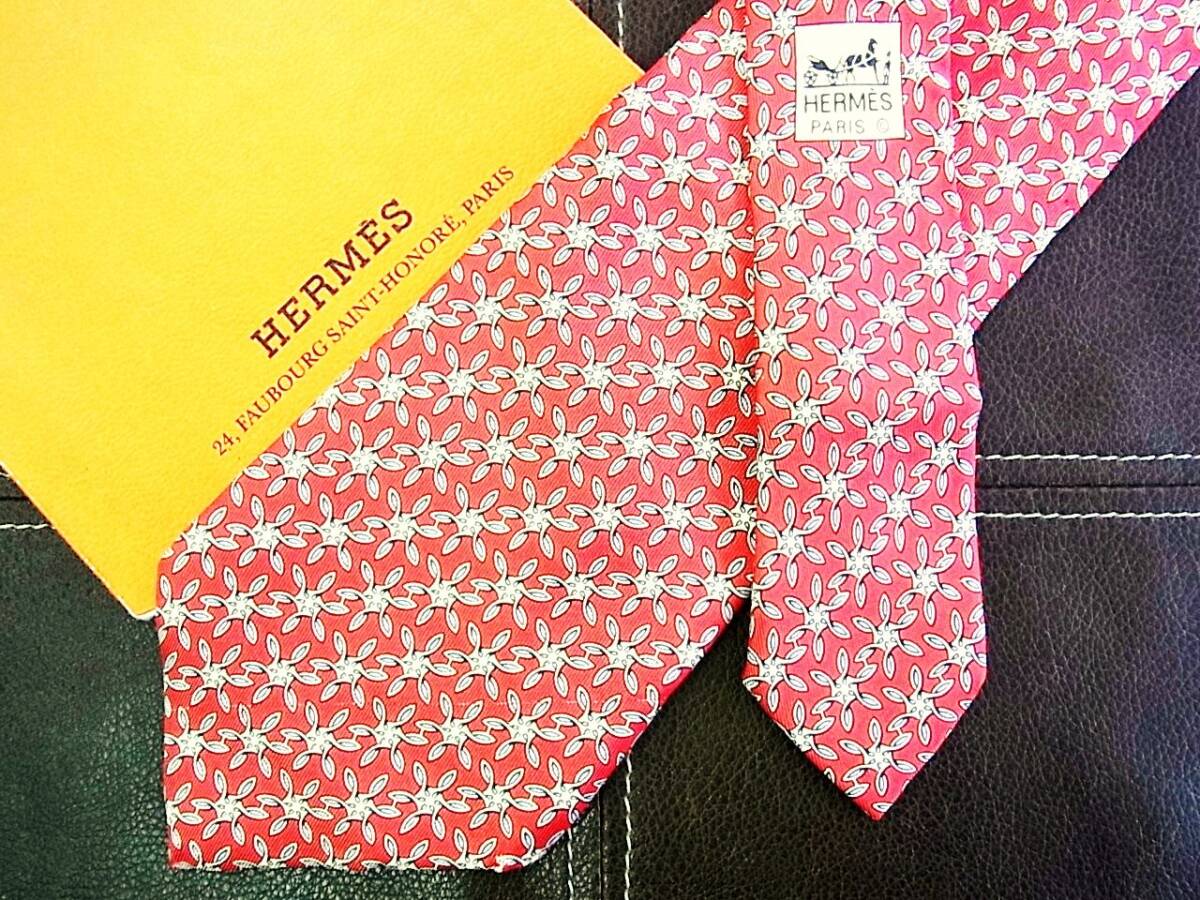 ●1279●在庫処分SALE●エルメス【花】「HERMES」ネクタイ★拍卖