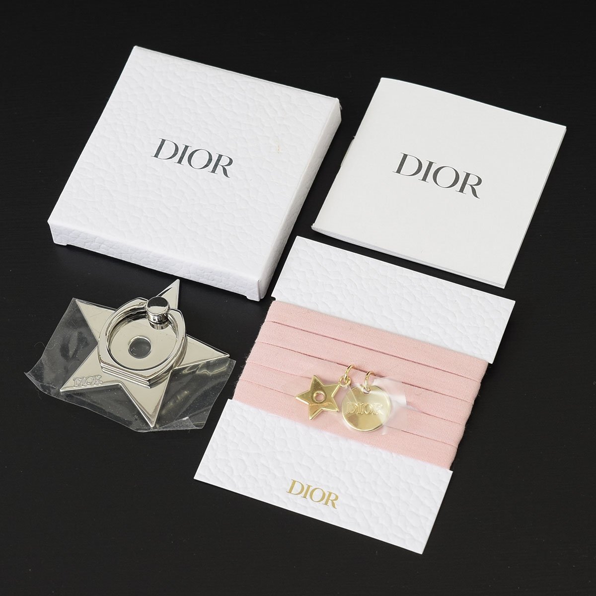 □535970 未使用品 Dior ディオール ノベルティ チョーカー・スマートフォンリング 2個セット レディース拍卖