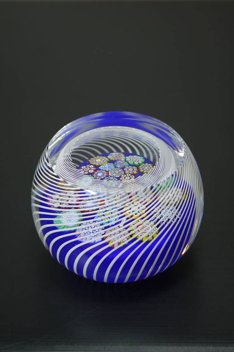 ピーター・マクドゥガル Peter Mcdougall ミルフィオリ スパイラル ペーパーウェイト パースシャー拍卖