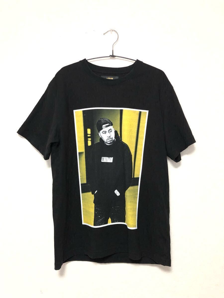 LOOSE × Nas Tシャツ ブラック ルーズ ナズ Hip Hop コラボT拍卖
