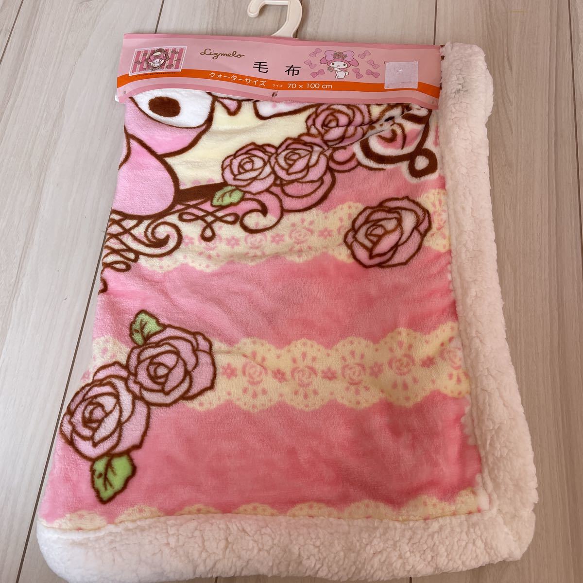 新品☆レア☆リズメロ☆ブランケット☆ひざかけ☆毛布☆70×100㎝☆マイメロ ☆サンリオ☆薔薇拍卖