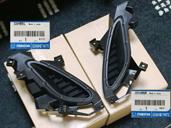 在庫希少!【未使用 マツダ 純正】ロードスターRF ランプホールカバー 左右セット フォグランプ装着拍卖