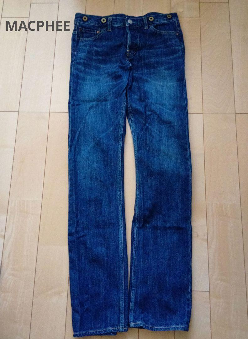 数回着用 MACPHEE ストレートデニム 34拍卖