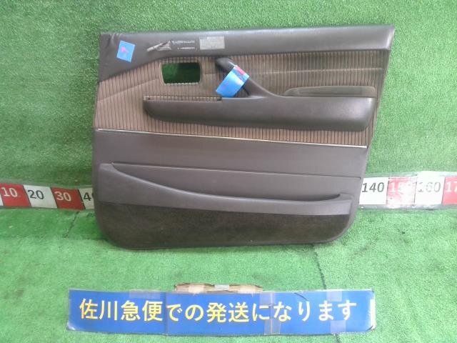 トヨタ 80系 80ランクル 前期 VX HDJ81V 右 フロント ドア トリム P/Wスイッチ欠品 クリップ取付切れ有 剥がれ・傷・シワ有 現状販売 中古拍卖