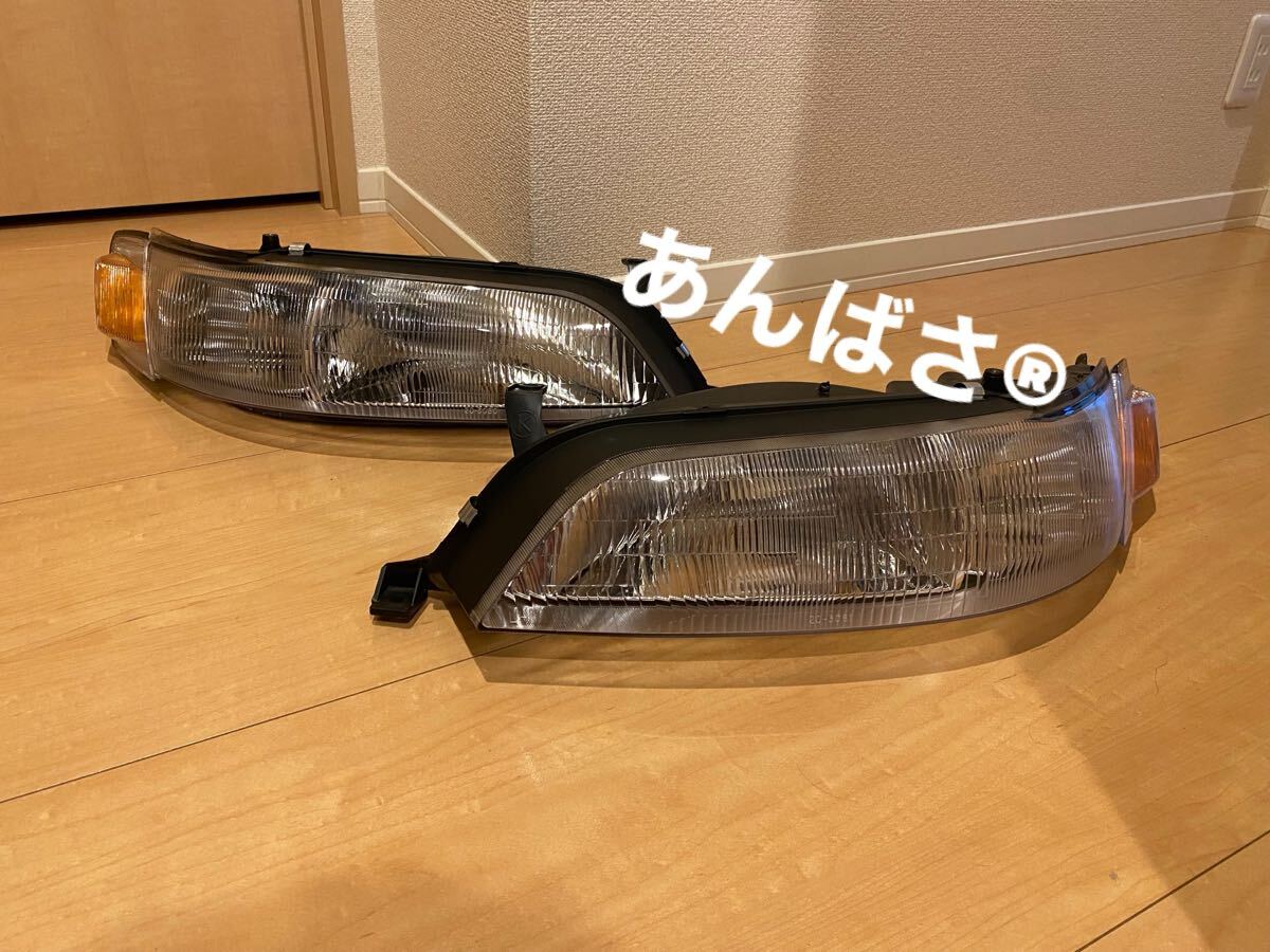 高品質 90マークII jzx90 gx90 マークII 90mark ヘッドライト 新品 左右 toyota マークII mark2 未使用 jzx90mark oem拍卖