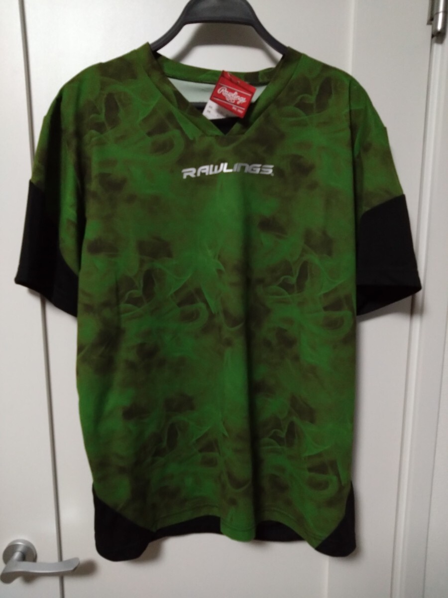 新品 ローリングス Rawlings 野球 ソフト ウェア 半袖 オリーブ О拍卖