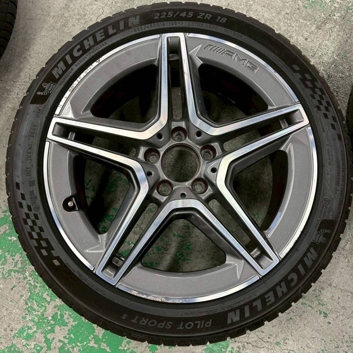 5穴■ベンツ純正 2022年製 MICHELIN 225/45ZR18 1本■061305K拍卖