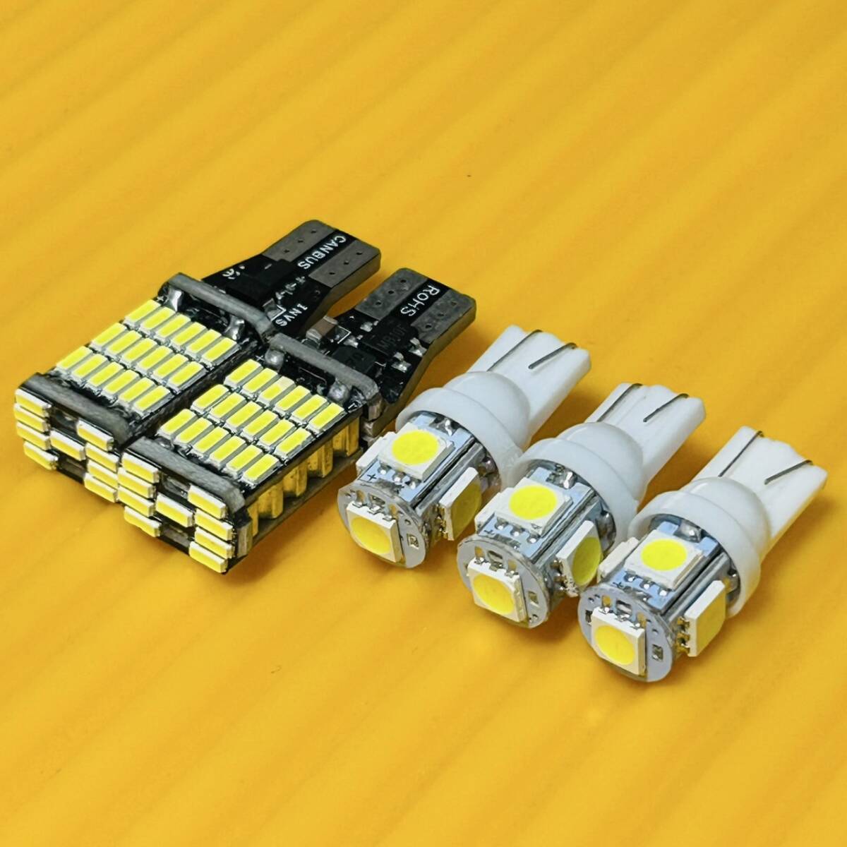 5個セット!LA650/660S タントカスタム T10 LED ルームランプ バックランプ 純正球交換用 室内灯 車内灯 カー用品拍卖