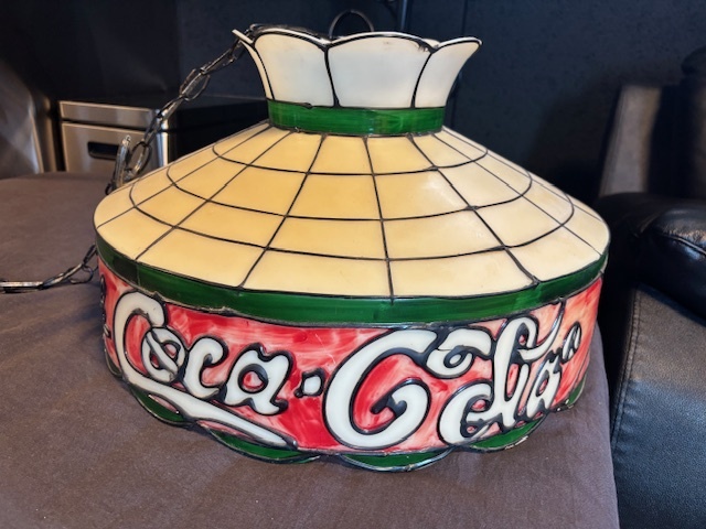 L.Aから入荷しました 1970年代 ビンテージCoca-Cola コカ・コーラ ティファニー ハンギングライト/70's レトロ 照明 ヴィンテージ 70’S 拍卖