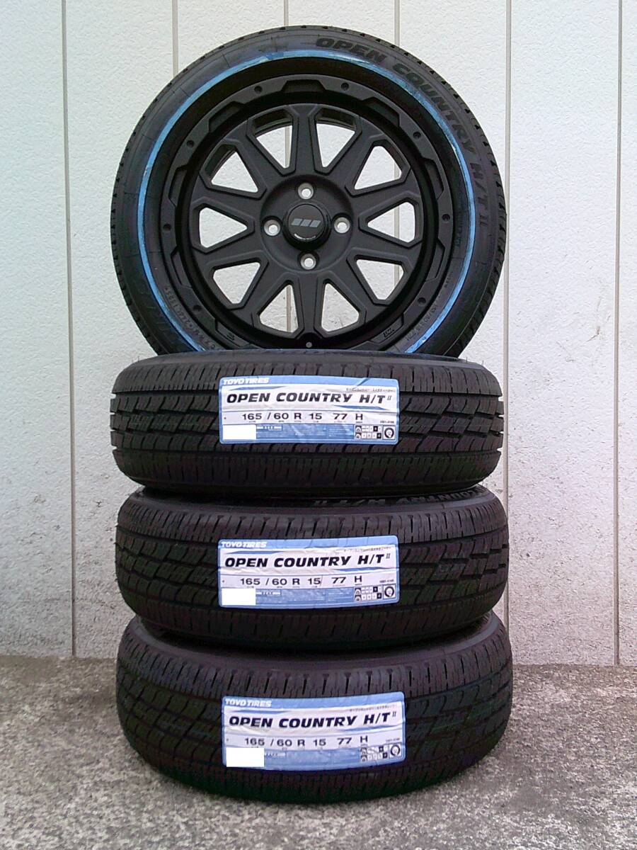 新品セット☆TOYOオープンカントリーH/TⅡ☆165/60R15☆ホワイトリボン☆ソリオ・デリカD2・ハスラー・タフト☆Leowing XR vale☆Hm拍卖
