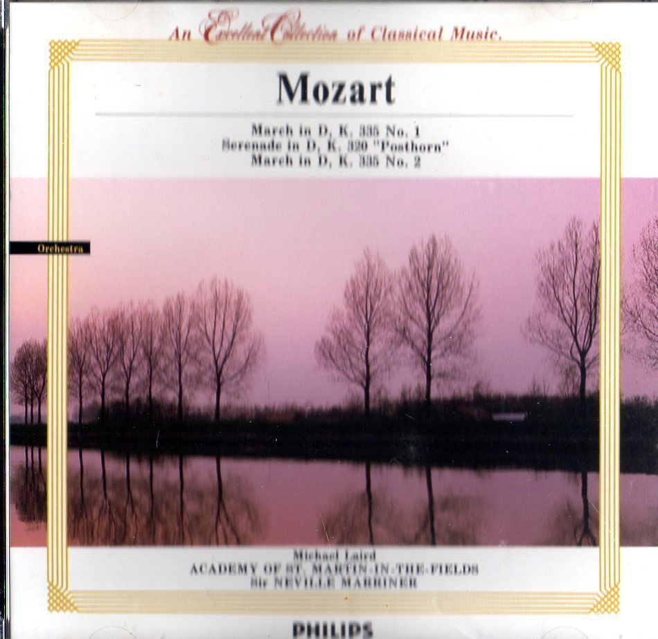 CD モーツァルト: セレナード「ポストホルン」、行進曲 / マリナー拍卖