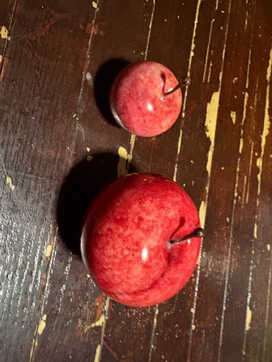 りんご アップル 置物 陶器 希少品拍卖