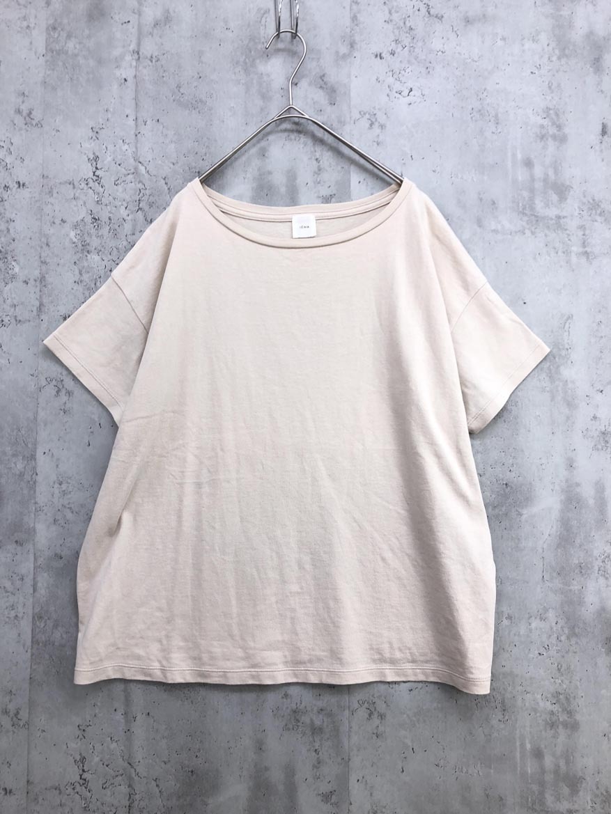 ゆうパケットOK IENA イエナ バックロゴ 半袖 Tシャツ カットソー ベージュ ■■ ☆ ffa2 レディース拍卖