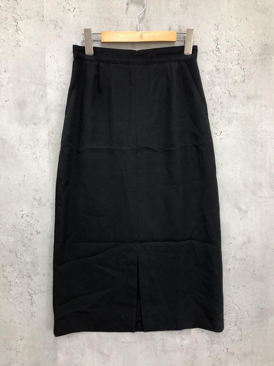 ゆうパケットOK UNTITLED アンタイトル スリット 日本製 ロング スカート size1/黒 ■■拍卖