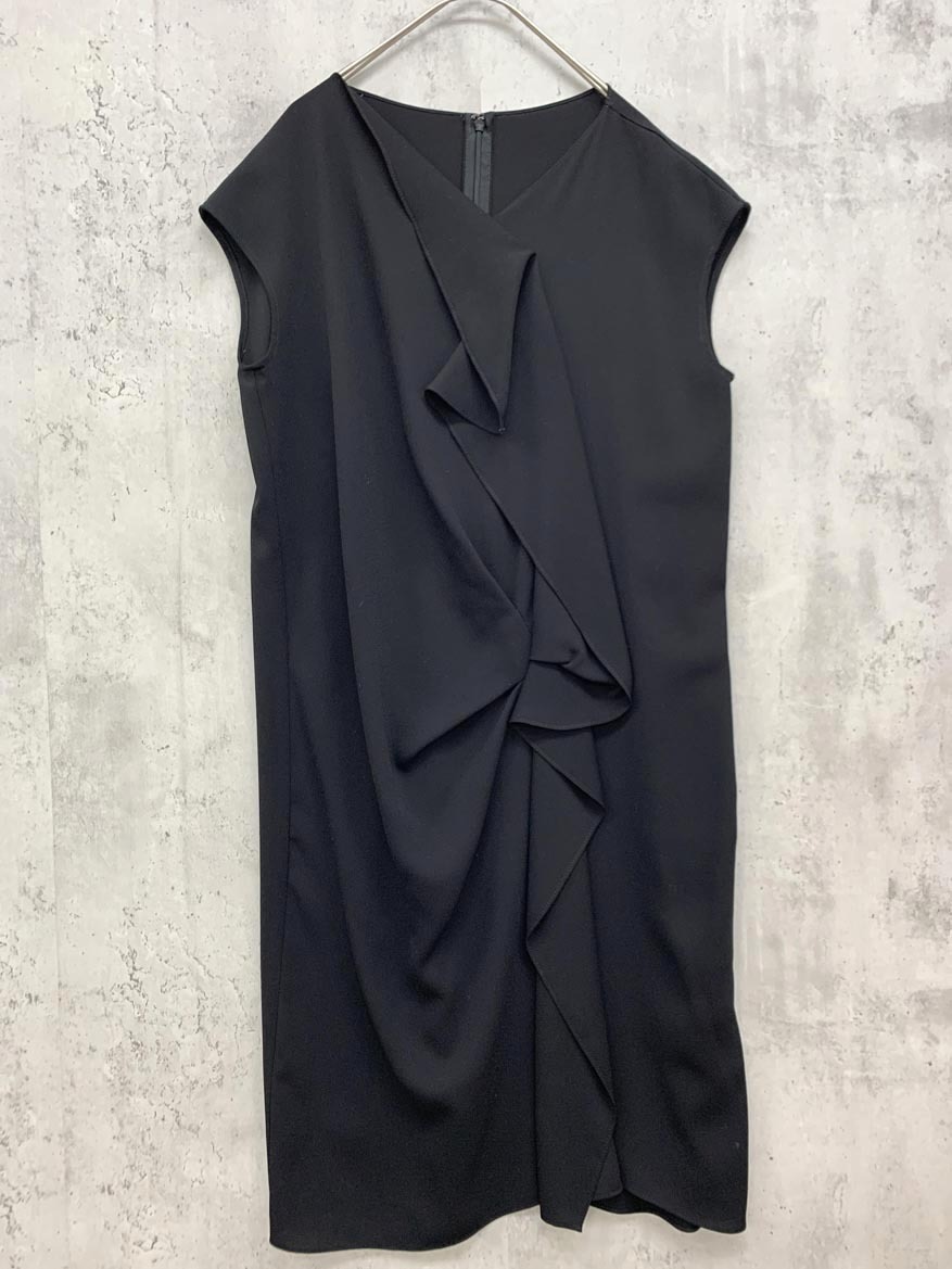 ゆうパケットOK Lusso vita ルッソヴィータ ノースリーブ ワンピース sizeF/黒 ■■ ☆ fca5 レディース拍卖