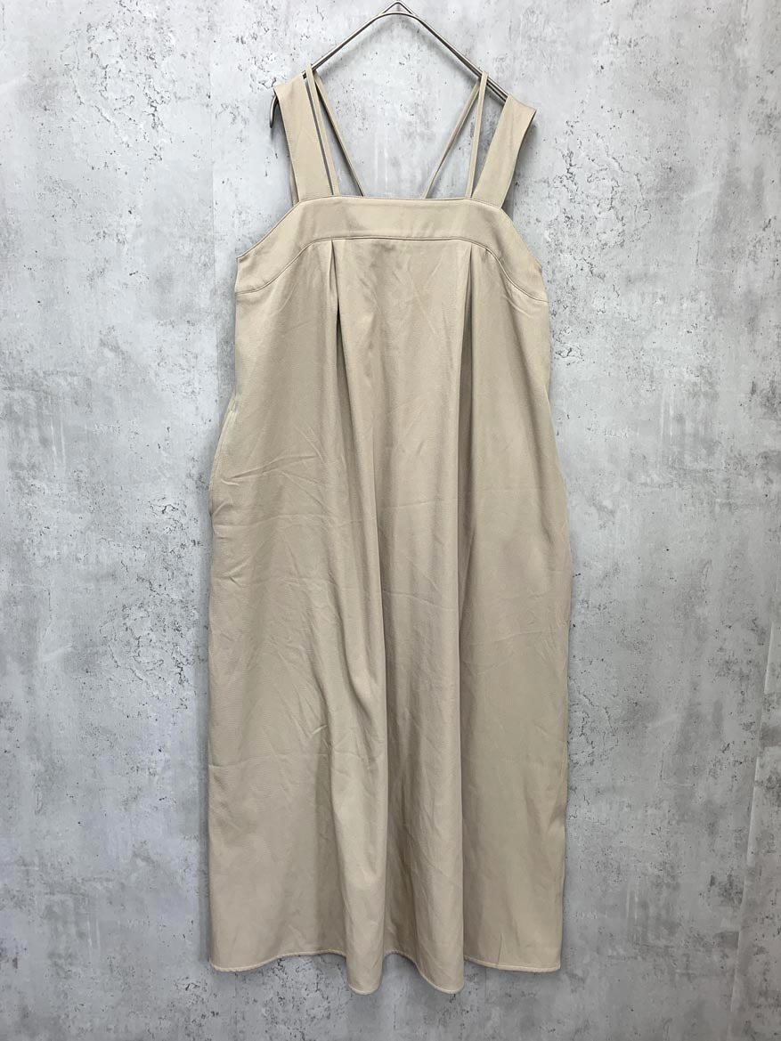 ゆうパケットOK Lumier リュミエ ジャンパースカート ワンピース ベージュ ■◇ ☆ ffb3 レディース拍卖