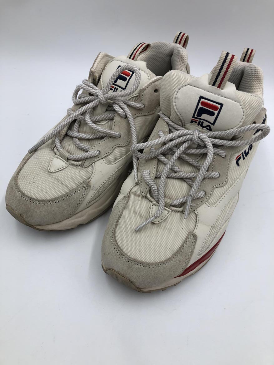 FILA フィラ 1RM01153-922 ロゴ スニーカー size25.0/ベージュ ■■ ☆ fca5 レディース拍卖