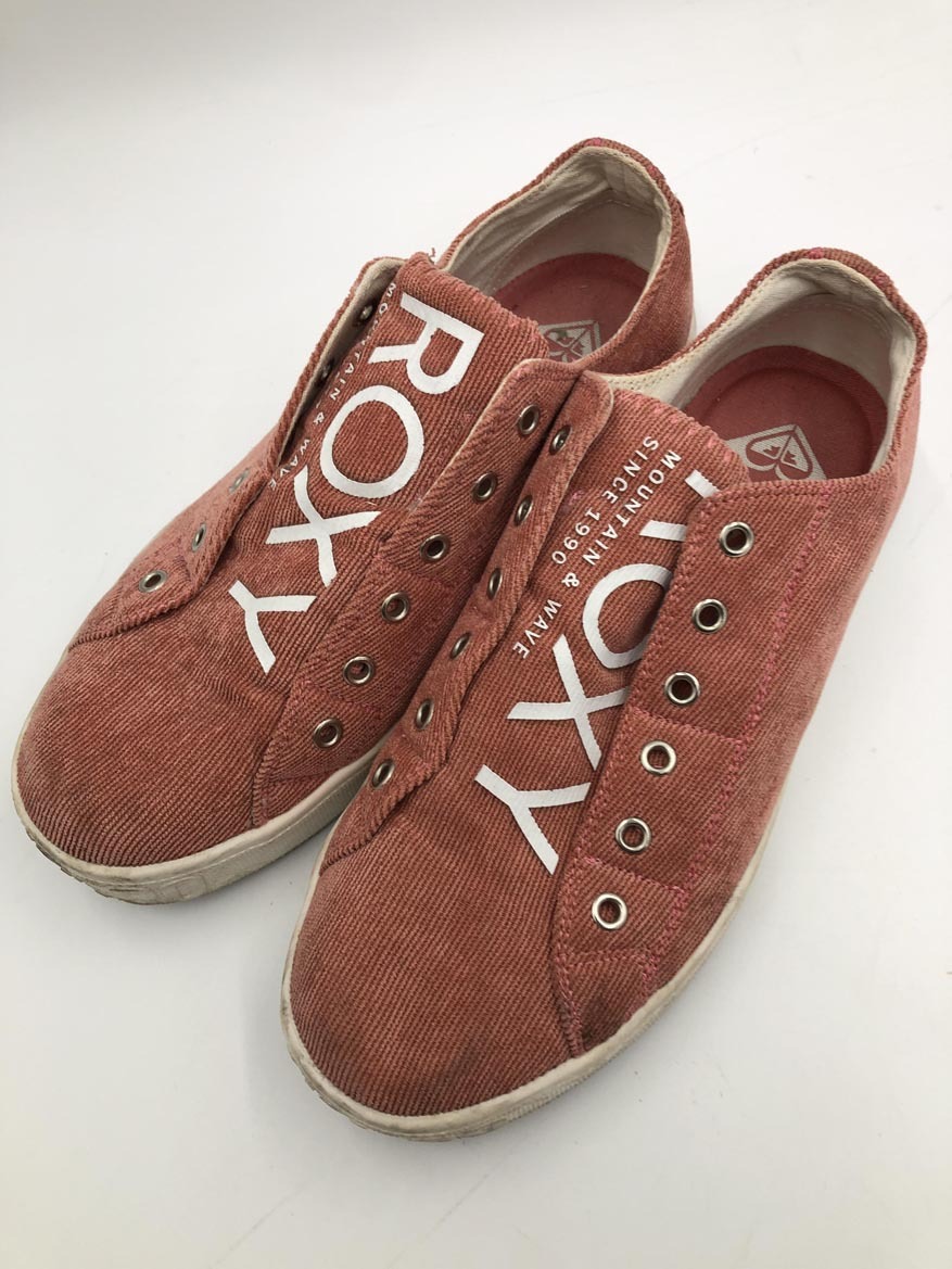 ROXY ロキシー RFT194400 コーデュロイ スリッポン スニーカー size24/ピンク ■■ ☆ fcc4 レディース拍卖